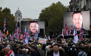 Far-right UK activist Tommy Robinson calls for a protest in London